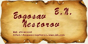 Bogosav Nestorov vizit kartica